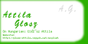 attila glosz business card